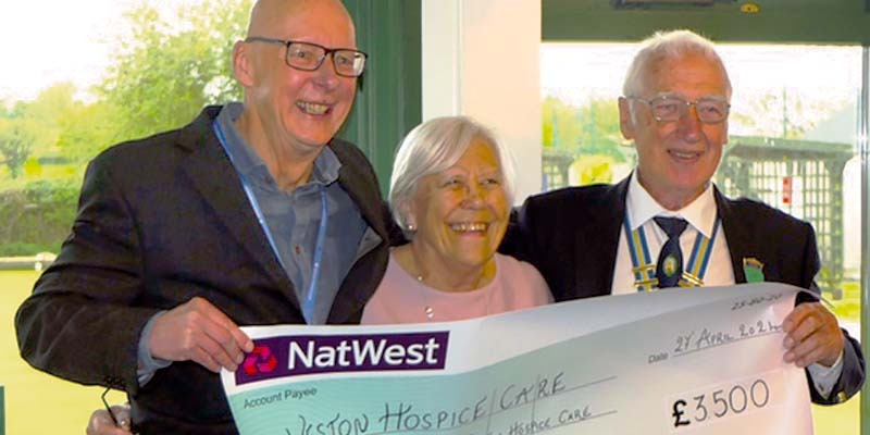 Cheque Presentation to Weston Hospicecare